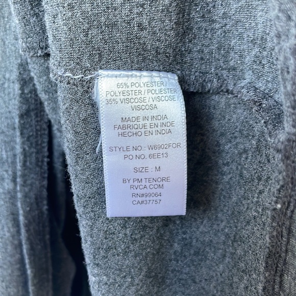 Gray RVCA Tie Back Tank - Picture 7 of 8